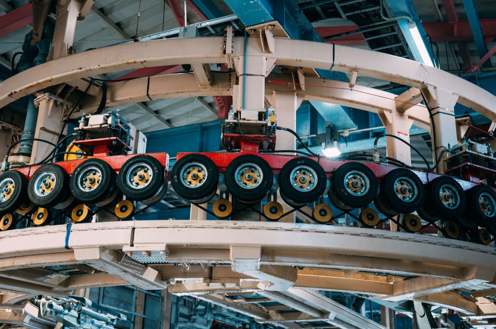 Ligne de production automatisée dans une usine moderne